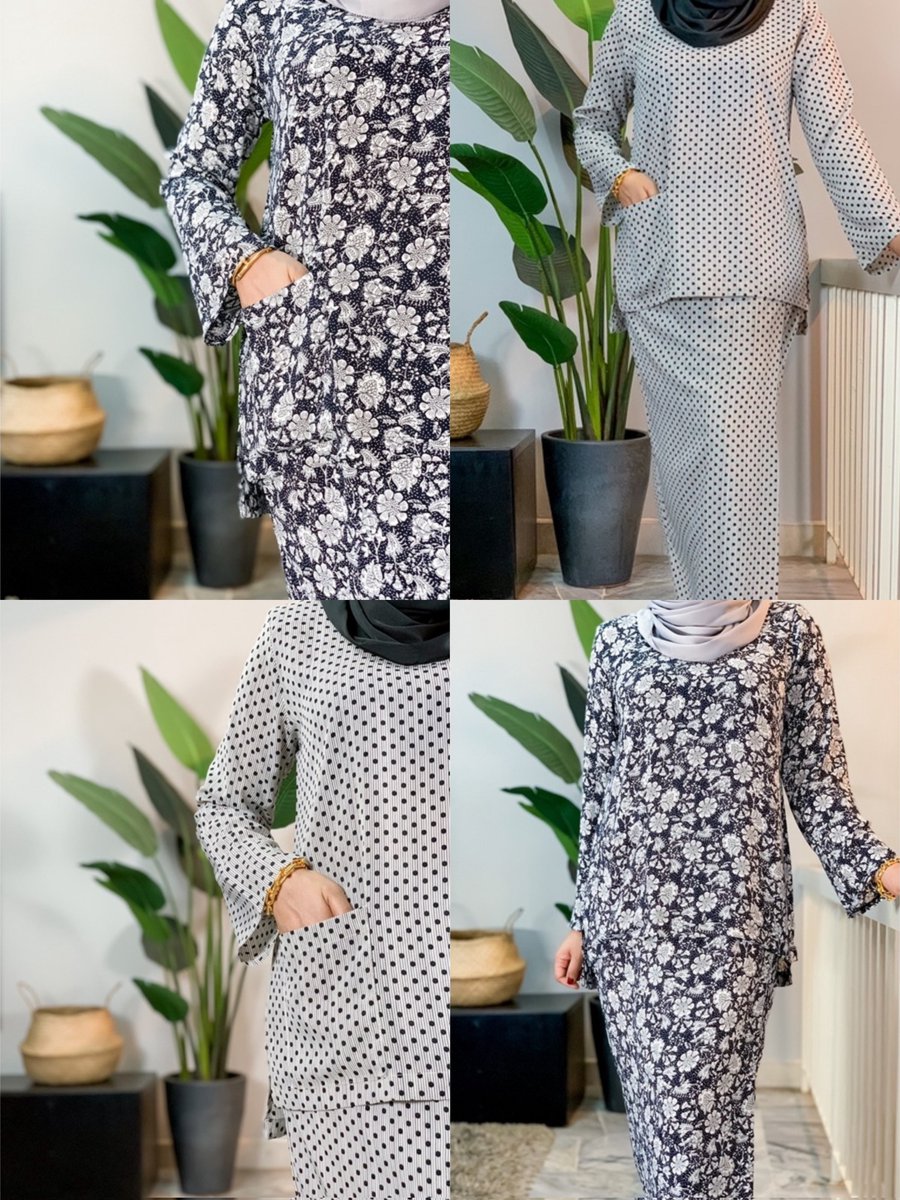 So cute these Kurung Kedah
🖤🤍