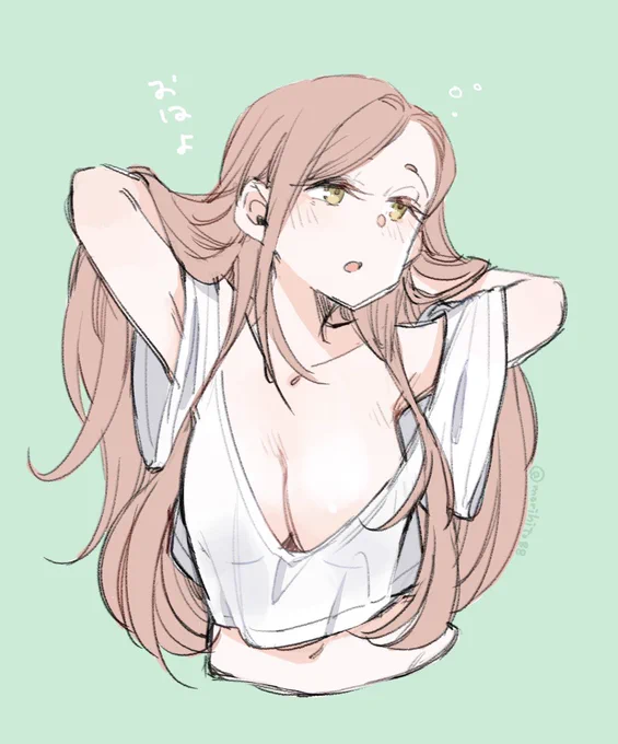 Tシャツの意味とは…(楽なカッコ優先蜜杞ちゃん) #ちびっこちゃん朝活 