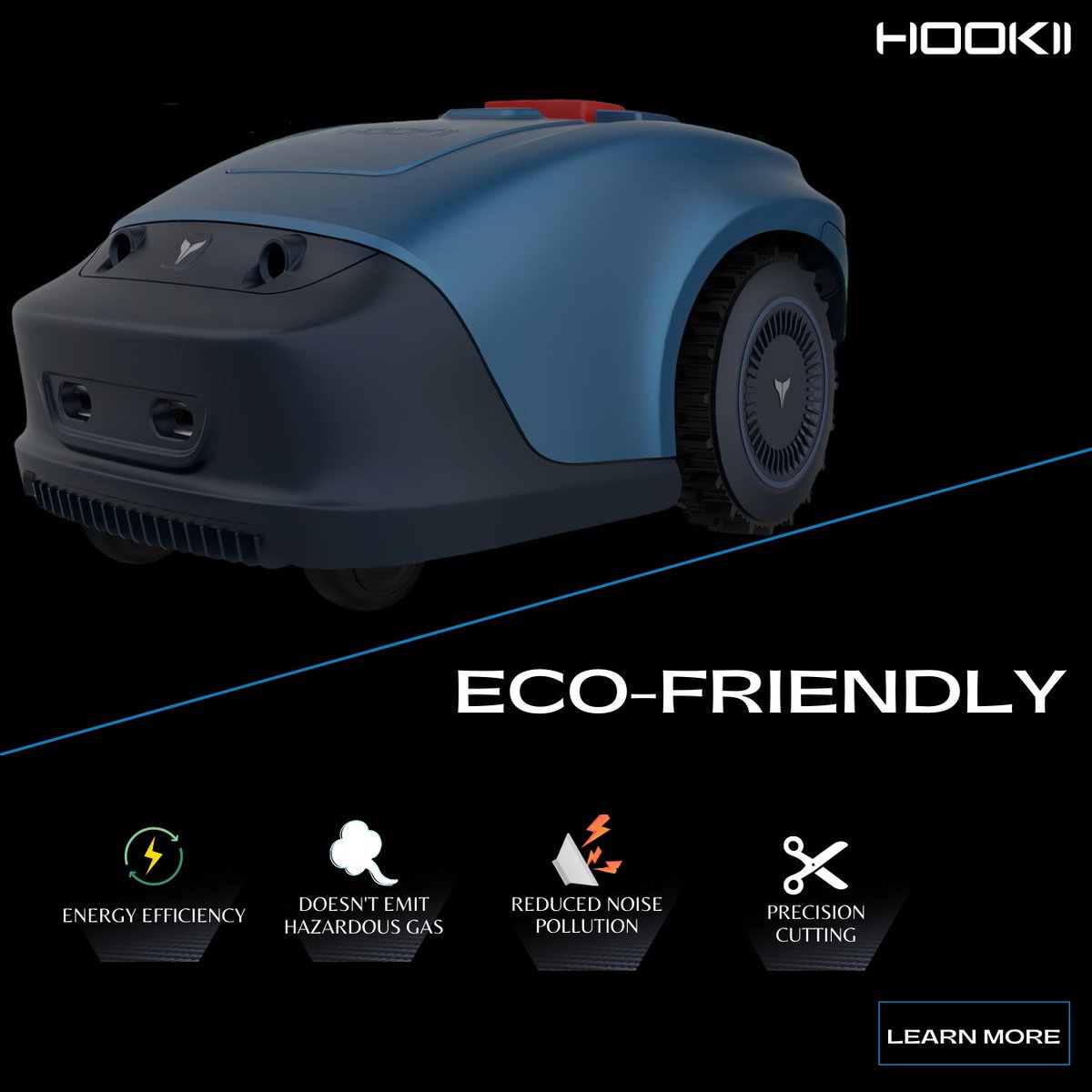Neomow S is more environmentally friendly for several reasons：
#Hookii #neomow #robotmower #parallelmowing