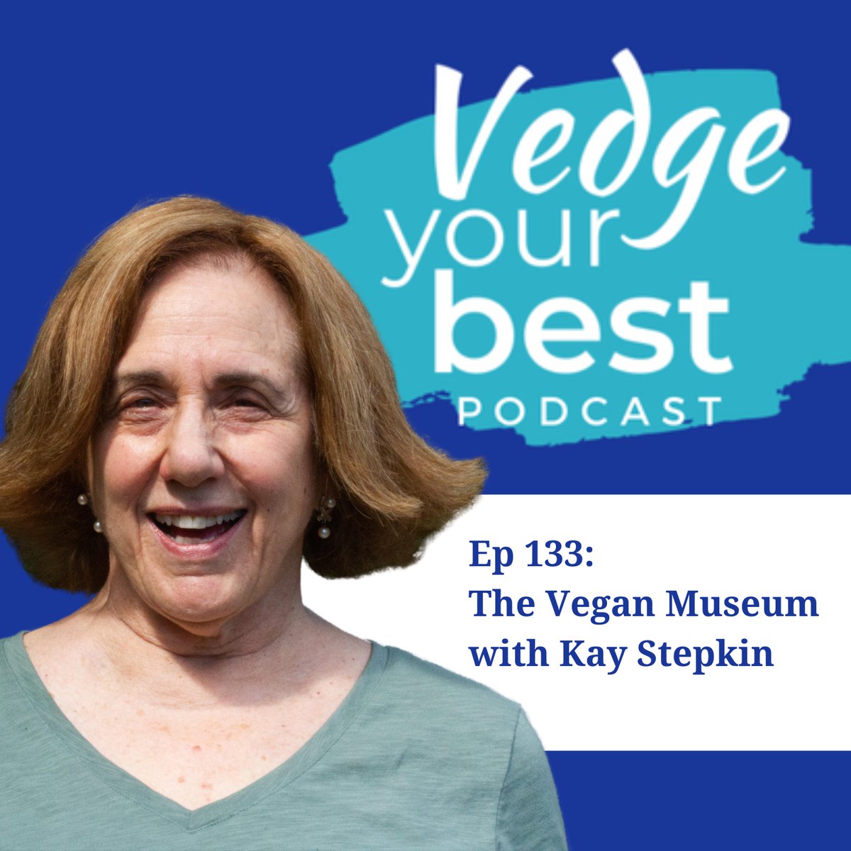 TheVegMuseum's tweet photo. We're excited to announce that this episode of the  Vedge Your Best podcast featuring our founder Kay Stepkin is now available on all platforms. Make sure to share it with all of your friends. 😉

#vegan #vegetarian #vegetarianhistory https://t.co/fxuU4BNGO7
