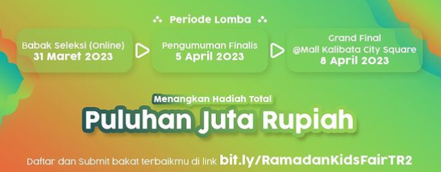 visualagung's tweet photo. Guys, IndiHome Jabotabek kembali mengadakan Ramadan Kids Fair dengan tema Colorful Ramadan. Yuk ajak keluarga, adik dan keponakan Sobat untuk ikutan dan raih kesempatan menang hadiah dengan total hingga Puluhan Juta Rupiah #ColorfulRamadanTR2#RamadanKidsFairTR2 https://t.co/I59198ZE3b