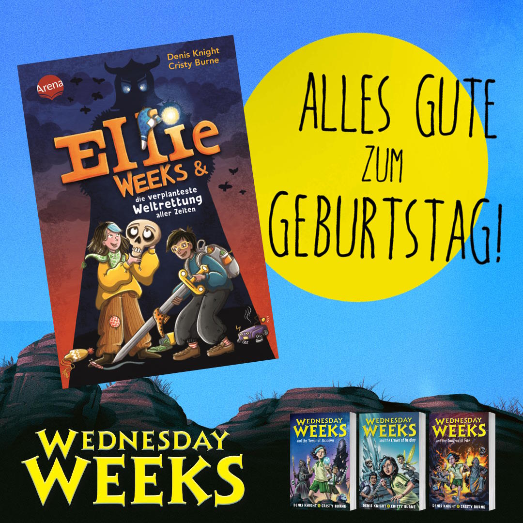 CristyBurne's tweet photo. Introducing Ellie Weeks, published today by @arena_verlag_kids with incredible cover and internal illustrations by #CarolineOpheys and translated by #UlrikeKΓΆbele
Alles gute zum geburtstag, Ellie!!!
#wednesdayweeks #ellieweeks @dkperth https://t.co/hBcOyukxBJ