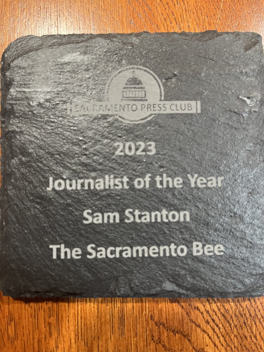 I'm a little overwhelmed by this honor from <a href="/SacPressClub/">Sacramento Press Club</a> tonight, but I want to thank editors <a href="/ColleenMNelson/">Colleen McCain Nelson</a> <a href="/slebar/">Scott Lebar</a> and <a href="/edit4life/">Daniel Hunt</a> for supporting my work, as well as a lot of other editors and colleagues who have spent years trying to make me look good.