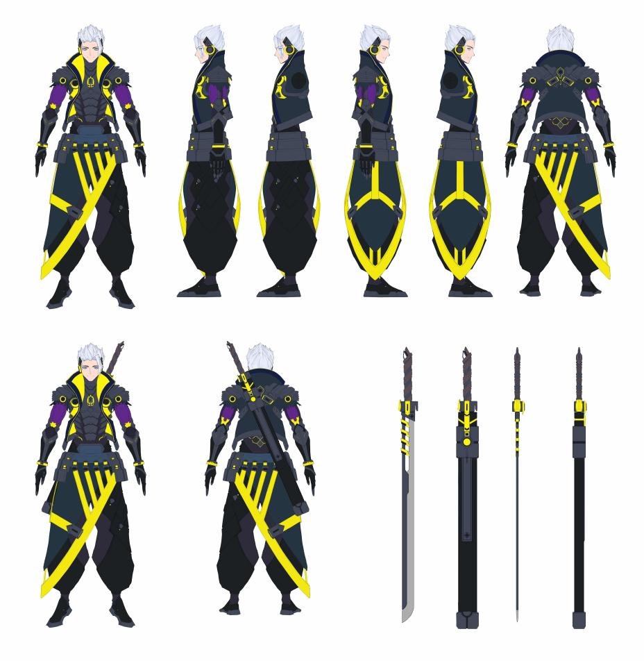 I finally finished the three views of Shine ✨ I will start 3D modeling as soon as possible 🖥️ Stay tuned for further progress! 👀
#DimensionConnect #gamedevelopment #fps #tps #shootinggame #GameFi #P2E #BCG #UE4  #Web3 #gamefi