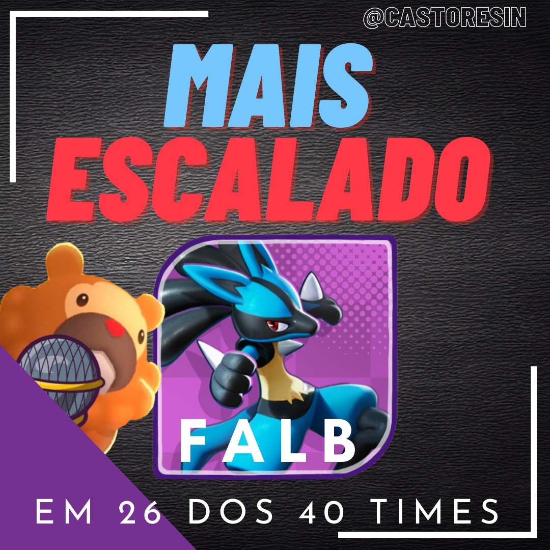 Favorito da galera? Até agora @misafalb vem sendo destaque e estando presente na maior parte das equipes.