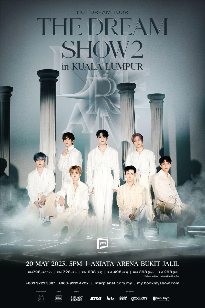 _hallyupop's tweet photo. NCT DREAM TOUR ‘THE DREAM SHOW2 : In A DREAM’ in KUALA LUMPUR 

➡️Presales for Yes 5G user: 5th April, 2PM – 7PM 
➡️Public sales: 6th April, 2PM onwards
🔗https://t.co/Q7LApnpYY1 
🎫 RM798 ( rock ), RM 728, RM638, RM498, RM398, RM298 

#NCTDREAMinKL #TDS2inKL https://t.co/sRRlBbzNNM
