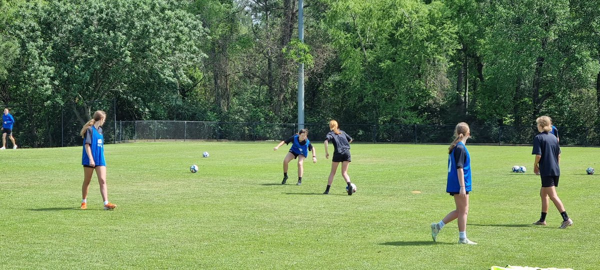 GunnieLove's tweet photo. Day One ✅ Day two ✅ Girls feeling and looking sharp ⚽️ Game Day -1 tomorrow before we play Houston Dash Academy Girls 🥅 #nzss https://t.co/Xpmnq30ELF