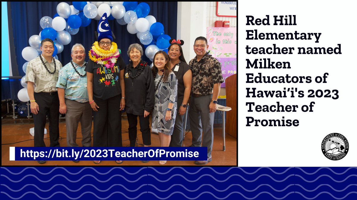 Red Hill Elementary special education teacher Ritela “Sheila” Sproule was honored with the 2023 Teacher of Promise award and a $2,000 cash prize.

View the full release at: bit.ly/2023TeacherOfP…