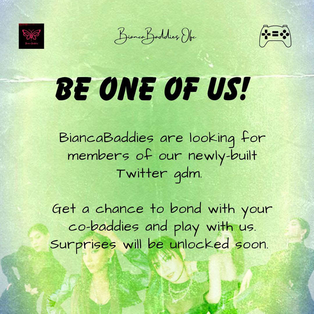 Biancabaddies_'s tweet photo. Want to experience the fun? Be one of us. Surprises will be unlocked soon. | 04.06.23
#G22 #G22_Boomerang #BiancaBaddies #G22_bianca https://t.co/v1IM75nKTZ