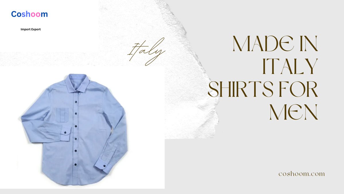 'Elevate your wardrobe with our impeccably crafted men's shirts, made with the finest Italian craftsmanship. Experience the epitome of style and quality. 

#coshoom #MadeInItaly #MensFashion #ItalianCraftsmanship'