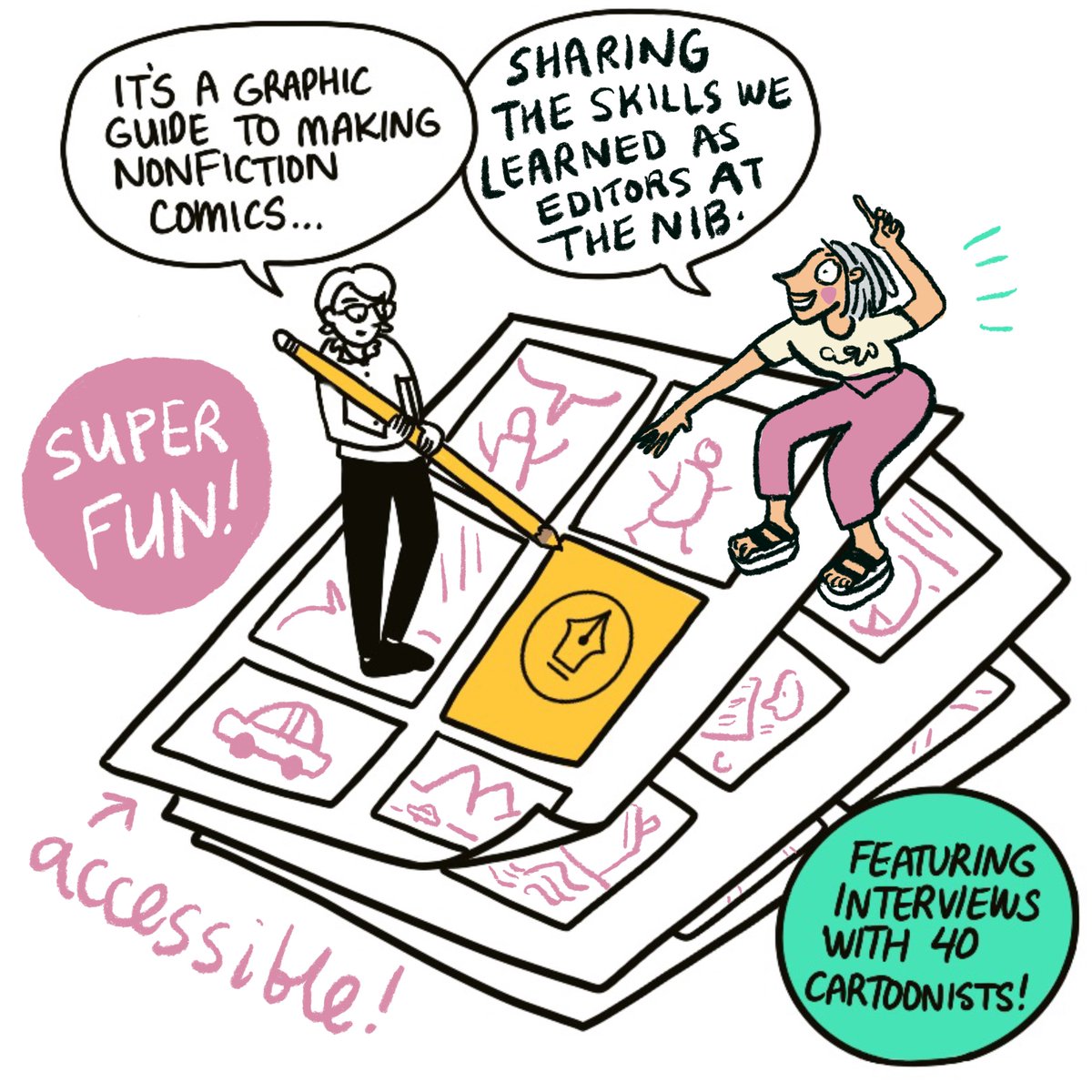 elerimai's tweet photo. Hello comics universe, very exciting news! I’m working on my debut book 😚 Drawn from the Margins, co-written/drawn by the amazing @mirkwork, will be a how-to guide on making the ✨best✨ nonfiction comics. Coming 2024?!! from @AbramsComicArts❤️ https://t.co/bPFkinecx2