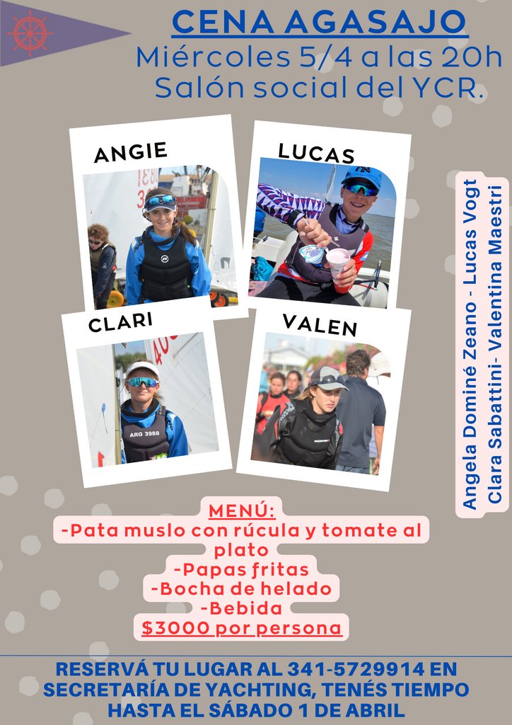 YCRoficial's tweet photo. CENA AGASAJO: MIÉRCOLES 05/04/2023 https://t.co/LLeWjAu81U https://t.co/eSQYFORKJC