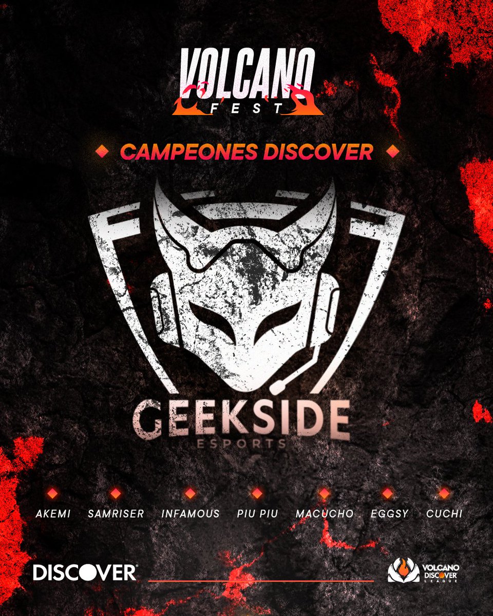 LVPEcuador's tweet photo. El representante de @GeeksideEsports espera por tu voto ✅ Solo debes comentar el nombre del jugador o etiquetarlo en este tweet 😎
El jugador con más votos participará en los Campeones @DiscoverECU este viernes 31 de marzo en el #VolcanoFest 🌋
#VolcanoDiscoverLeague https://t.co/uyCAIxMGZr