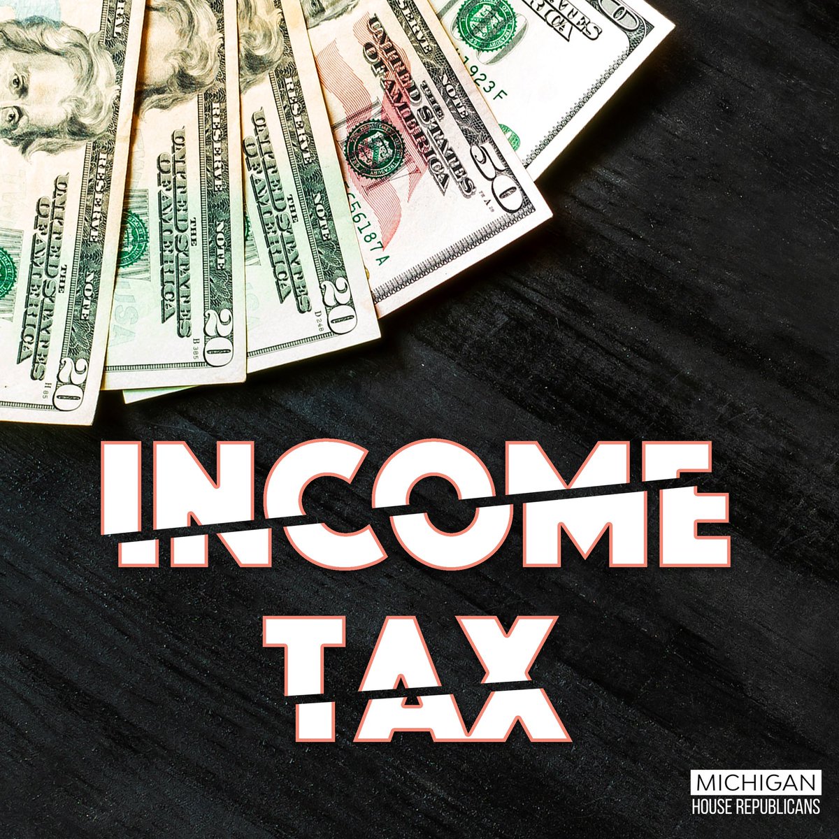MI_Republicans's tweet photo. BREAKING: Thanks to Republicans in the legislature, working families and small businesses will see an income tax CUT this year.

House Republicans will continue fighting to make this relief permanent even if House Democrats stand in the way.

#ReliefNow #ReliefForAll #TaxCut https://t.co/lsSK0ghMoM