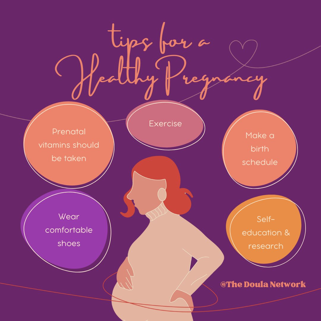 thedoulanetwork's tweet photo. t's official! It's #communitydoulaweek 🎉
@doulanetwork wants to share some tips today to encourage a healthy pregnancy! ❤️
The Doula Network and community doulas want to provide emotional and physical support during childbirth. For more information, check out our site! https://t.co/HsDzL192bh