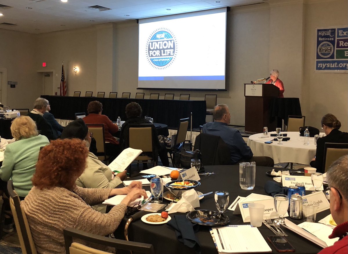 clearypm's tweet photo. @nysut ED-51 delegates are All Hands on Deck - organizing our valued retirees to stay #UnionStrong and #Union4Life @bethchet419 @NYSUT2VP @MelindaJPerson @AndyPallotta @NYSAFLCIO https://t.co/ZzIluhrkLM