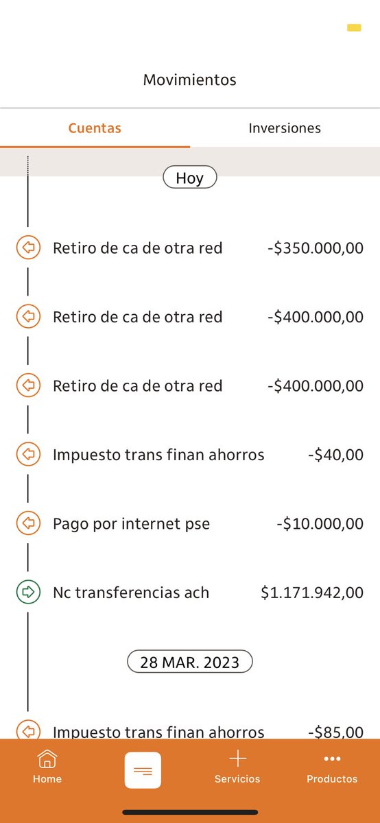 owlem's tweet photo. Abro hilo y vamos a hacer cuentas @itaucol hoy recibí mi pago de nómina por 1.171.942,00 hice una recarga por 10.000 a mi cuenta nequi, y por último realicé 3 retiros desde un cajero Davivienda, como se ve allí  2 por 400.000 y 1 por 350.000 https://t.co/TYQIXVrLiD