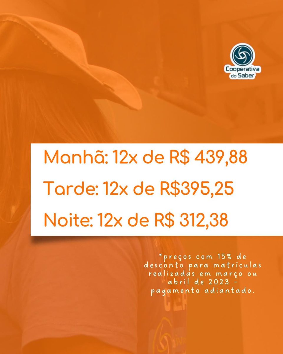 Coopsaber's tweet photo. Venha pra turma de maio!! https://t.co/6SMf3RFlnk