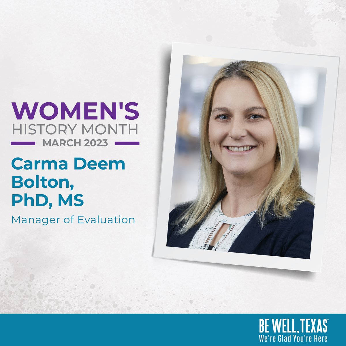 For #WomensHistoryMonth, we would like to highlight Dr. Deem Bolton! Dr. Deem Bolton is a community-focused leader who is committed to collaboration. She believes that research & education are essential to reduce substance use disorder-related deaths. Thank you for all you do! ❤️