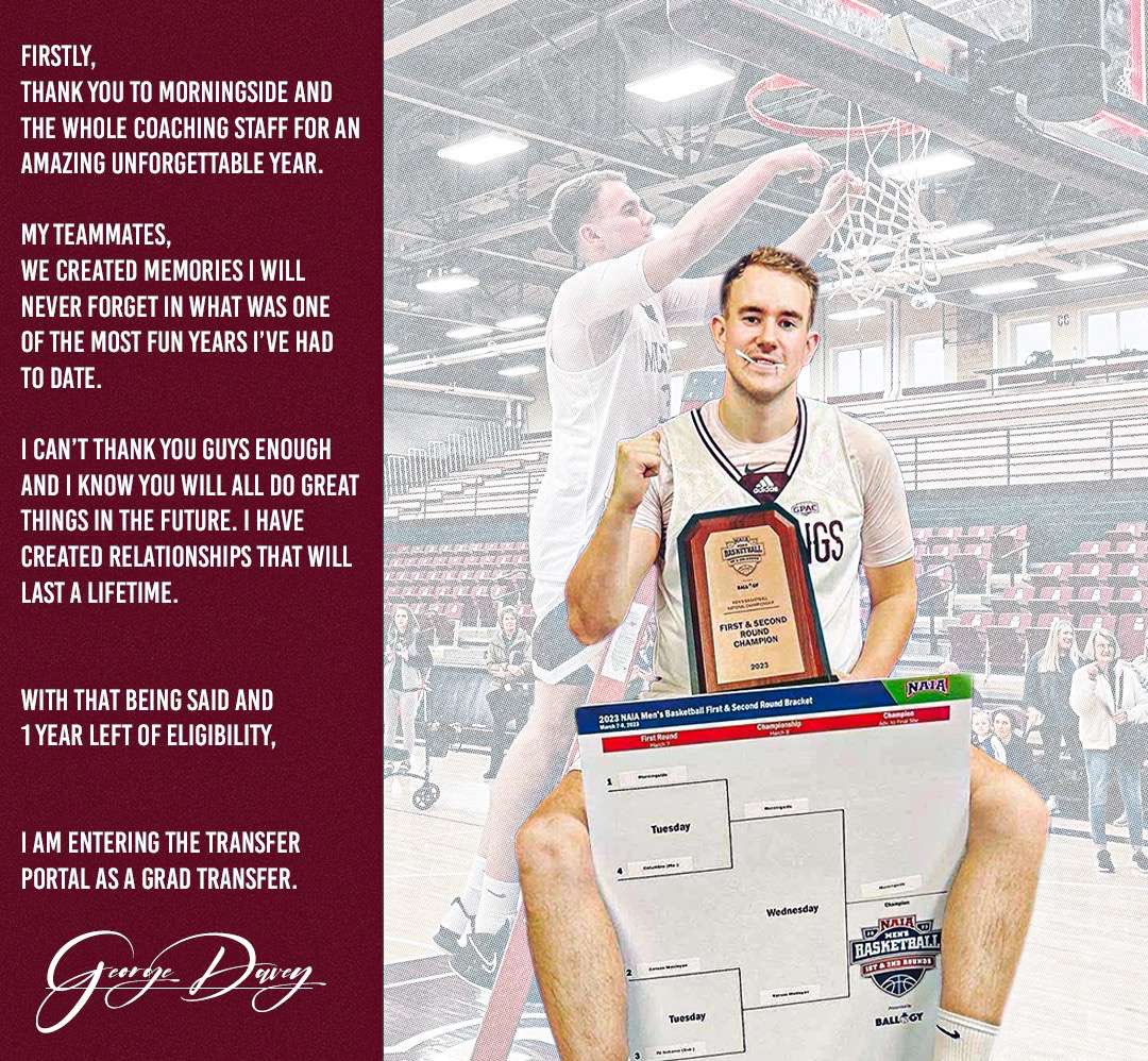 GeorgeDavey8's tweet photo. Thankful ❤️

6’8 Grad transfer https://t.co/a8jUVoV5CY