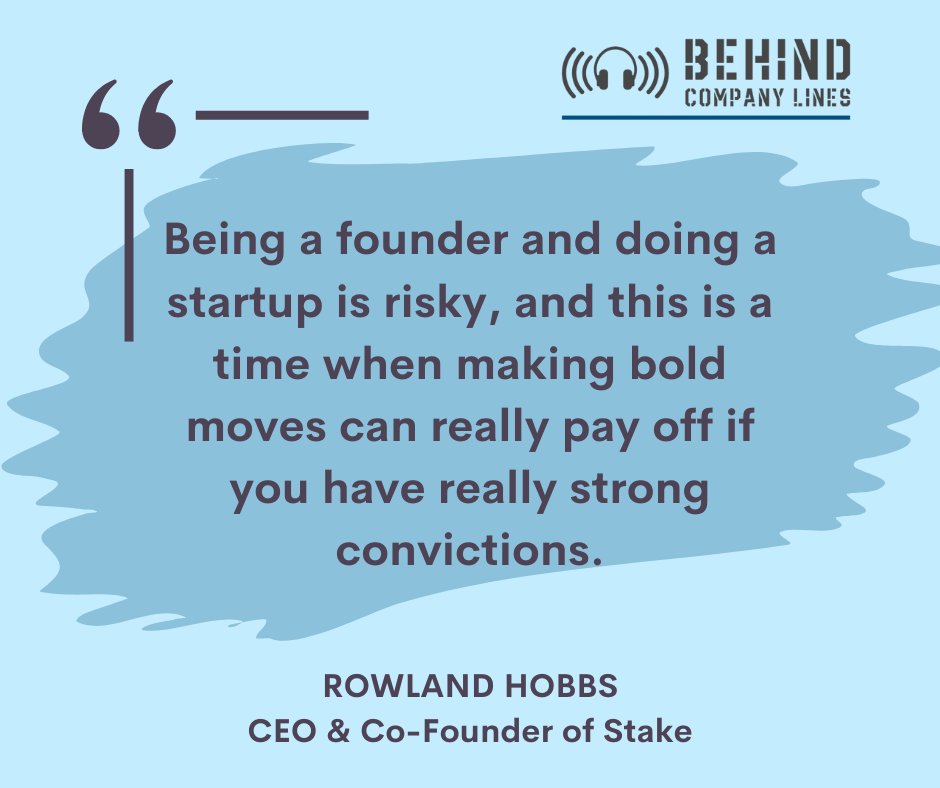 Featuring the CEO &amp; Co-Founder of <a href="/getyourstake/">Stake</a>, <a href="/rowlandhobbs/">Rowland Hobbs</a>.
A leader in financial product design, Rowland led Accenture and Teneo’s product design practice. Rowland previously founded two companies and has been recognized by Forbes, Insider, and Fast Company.