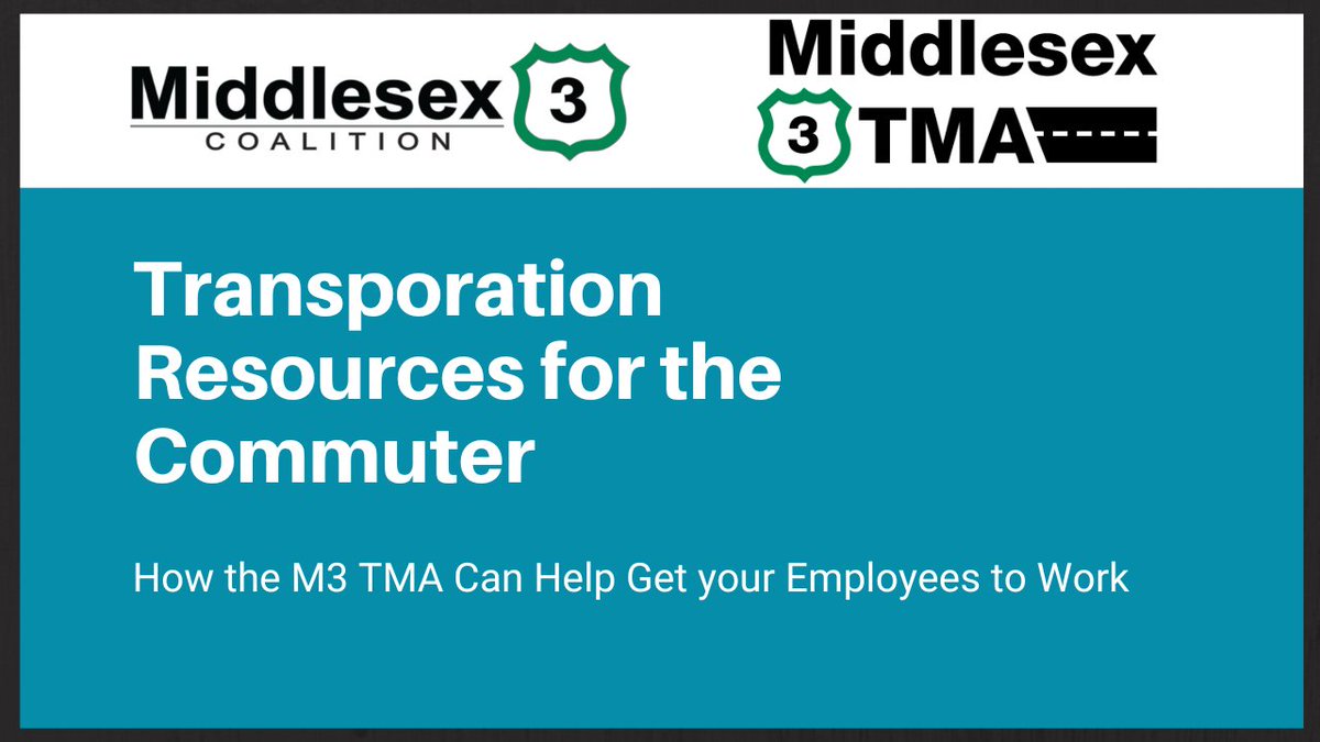 Check out the Middlesex 3 TMA YouTube channel to watch a recording of our Free Webinar on Alternative #Transportation Resources to Get to Work, hosted by <a href="/TransActionA/">TransAction Associates, Inc.</a>. Learn how the M3 TMA can help your employees get to work: loom.ly/aXh29uo <a href="/tcshuttles/">TransAction Corporate Shuttles, Inc.</a>