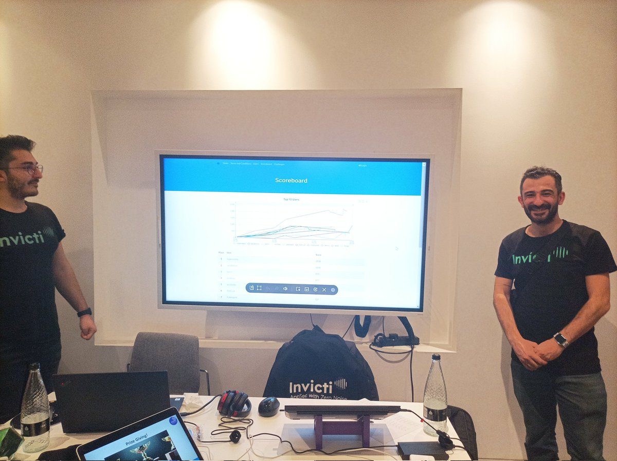 OWASPLondon's tweet photo. A big THANK YOU goes to these two guys from @InvictiSecurity: @kadars_ and @OzgurOdun who designed some really good (and some of them really tough) #CTF challenges for our #OWASPLondon CTF! https://t.co/okgrnUSDor
