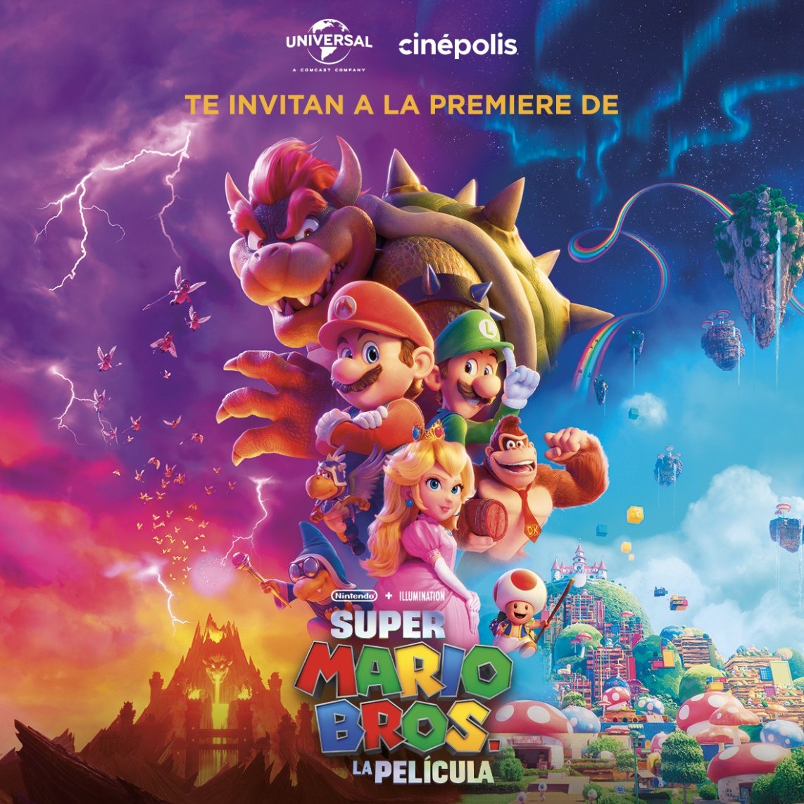 _DianaSu's tweet photo. HERE WE GO! Tengo pases dobles para la premiere de #SuperMarioBrosLaPelícula en CDMX, gracias a @UniversalMX 

👉Martes 4 de abril, 6:30PM, Cinépolis Oasis Coyoacán 
👉Para participar tienen que seguirme, dar RT, comentar con su nombre y decirme cuál es su personaje fav y por qué https://t.co/hlGPYUibi0