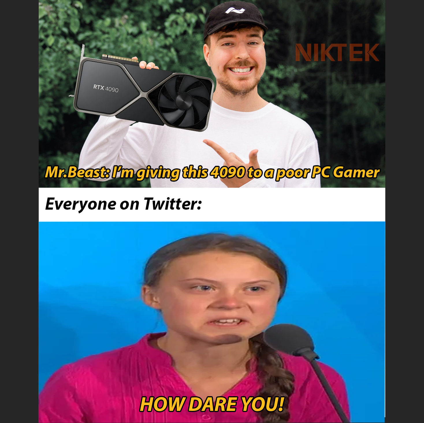 NikTek on X: Mr Beast Can't even take a break from the haters   / X