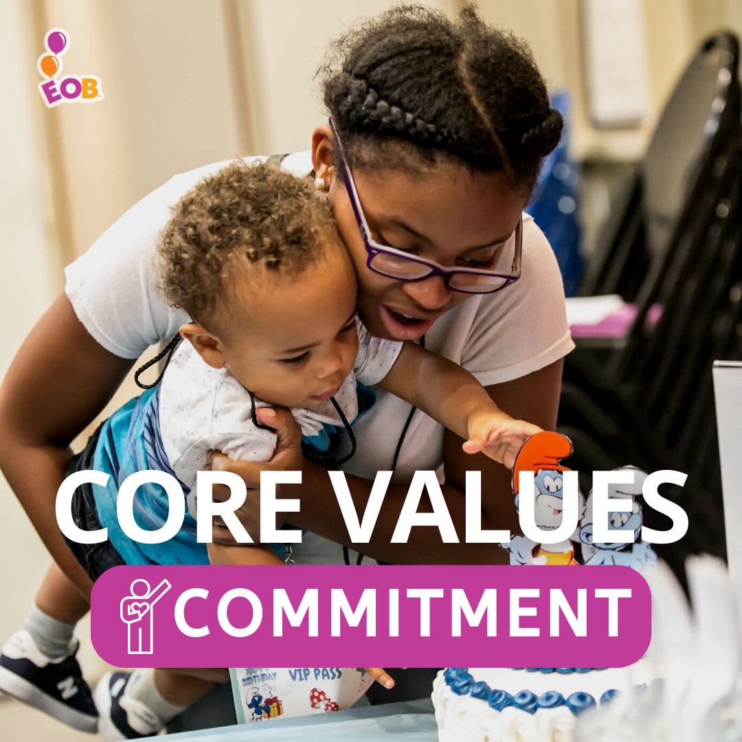 EOBirthdays's tweet photo. Our Core Values Highlight
COMMITMENT
Extra-Ordinary Birthdays is committed to partnering effectively with families, shelters, organizations and communities to carry out our mission with excellence.
#extraordinarybirthdays https://t.co/OT9d4IE8Vf
