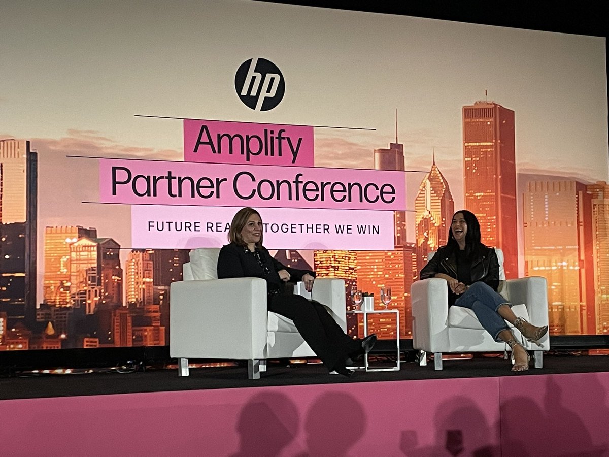 “Harness confidence in what you’re great at.” <a href="/RebeccaMinkoff/">Rebecca Minkoff</a> and <a href="/Stelow/">Stella Low (she/her/hers)</a> talk imposter syndrome and using failure as a springboard to future success, in a fantastic Women’s Event at #HPAmplify