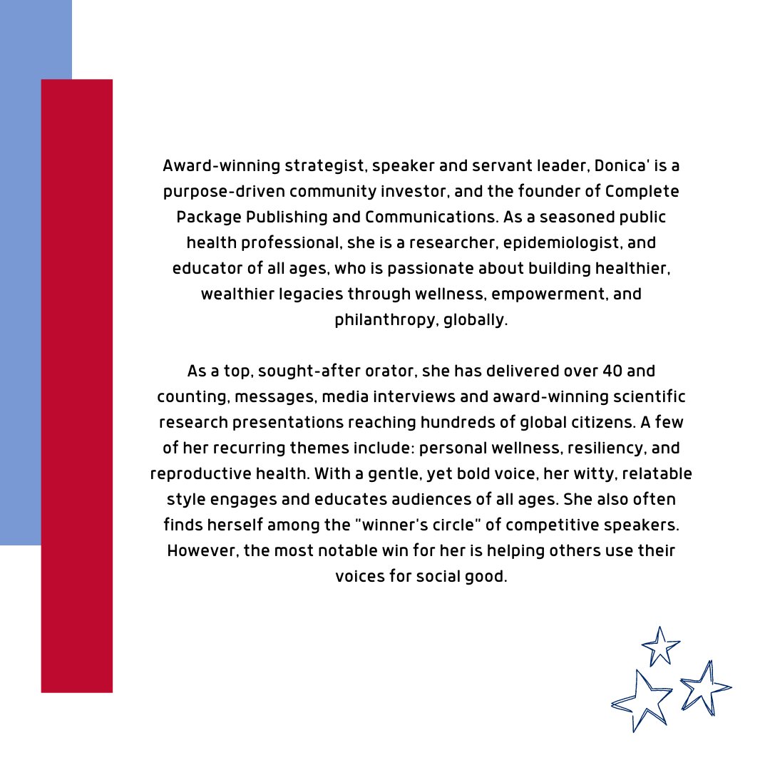 HealthLitTX's tweet photo. MEET OUR BOARD MEMBERS:
Read about Donica’ Beckett, our Director of Education and Outreach! https://t.co/xKaeCrYsp1