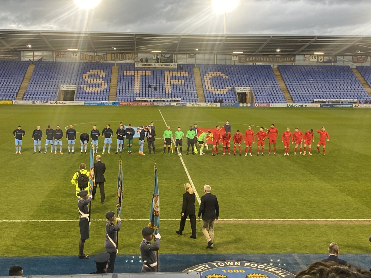 RAFRegimentFC's tweet photo. Well done @RAFSRT for retaining the Inter Services trophy tonight! Fantastic game and result. Great to see @RAFRegimentFC striker @M01Campbell captaining the side and midfielder Aaron Eyett getting on the score sheet as well. Well done lads Per Ardua 👏🏆 https://t.co/vyKaqxAj3U