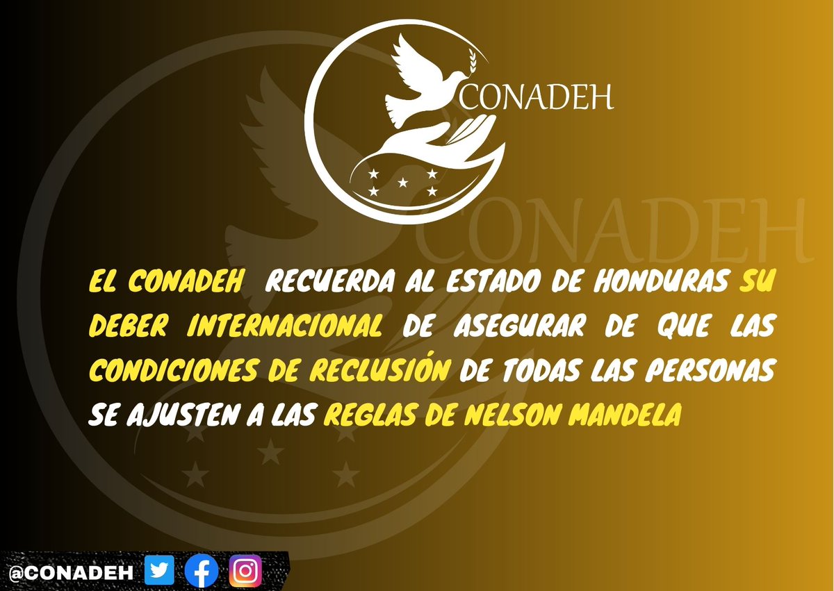 CONADEH's tweet photo. 📌#COMUNIADO| Desde el #CONADEH nos pronunciamos sobre la posible planificación de construcción de dos nuevos centros penitenciarios en 🇭🇳.
👉#ConozcaMás: https://t.co/phkOyZE69a
👉#DescargueAquí: https://t.co/crlqUSUebs https://t.co/ujmY4YF5IQ