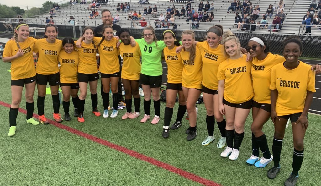 The <a href="/briscoe_eagles/">Briscoe Junior High</a> girls soccer team win the first game of the season 7-0.  #PTN <a href="/FosterSoccer/">FHS Women’s Soccer</a> <a href="/BJHGirlsAth/">BJHGirlsAthletics</a> <a href="/lcisdathletics/">LCISD ATHLETIC DEPT.</a> <a href="/fbheraldsports/">Fort Bend Herald sports</a> @FBHeraldNick <a href="/FHSABC_TX/">FHSABC</a>
