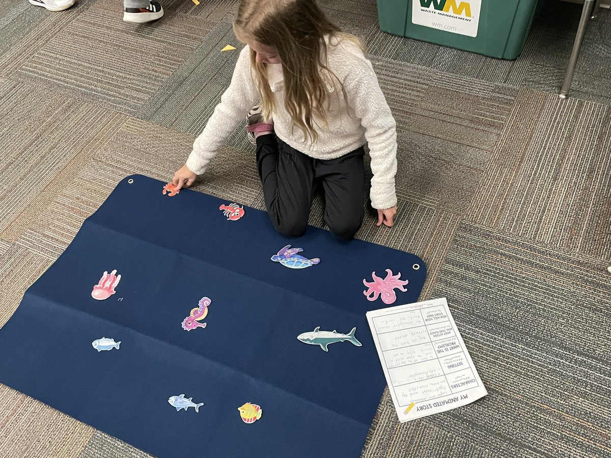3rd graders are LOVING our stop motion animation unit! So fun seeing their creative ideas coming to life. @WoodlandHillsEl #stopmotion