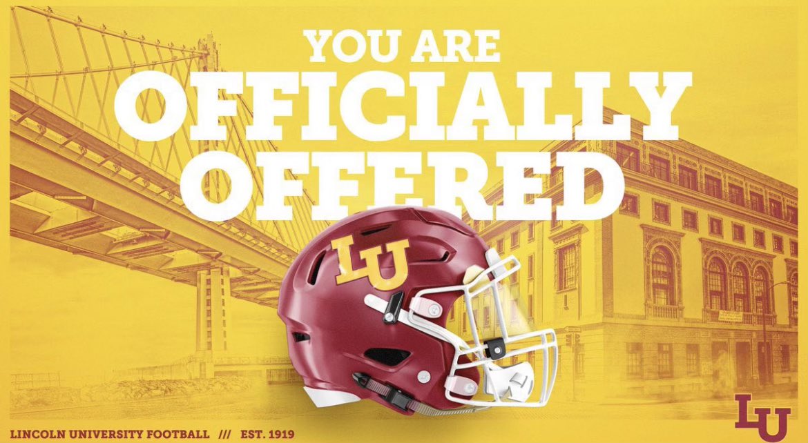 jsimmons_3's tweet photo. Blessed to receive another offer from Lincoln University! Go Oaks! @coachnblong @oaksfb https://t.co/XsTdTp9Ujm