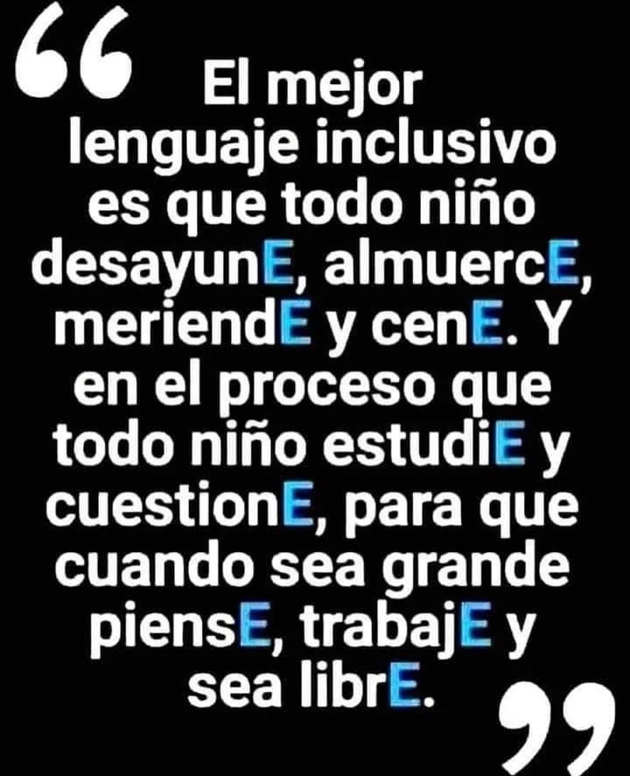 MomentumXlaVida's tweet photo. #LenguajeInclusivo #ElProgresismoNoEsProgreso https://t.co/9E0xC9Usuu