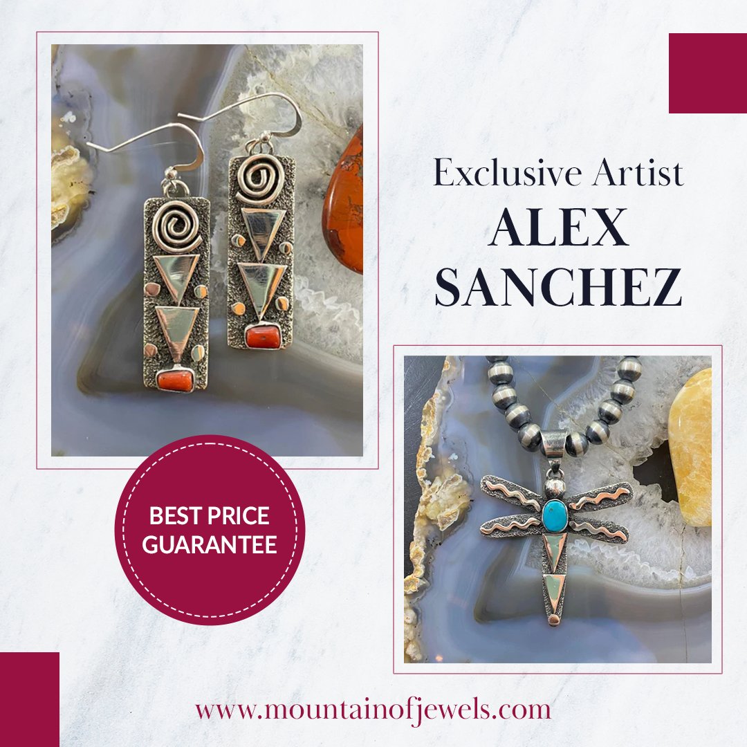 🌟 Stunning 🌟 We're thrilled to showcase the stunning work of Native American artist Alex Sanchez!📿 
mountainofjewels.com/collections/na…  

#NativeAmericanJewelry #NativeAmericanCollection #AlexSanchezJewelry