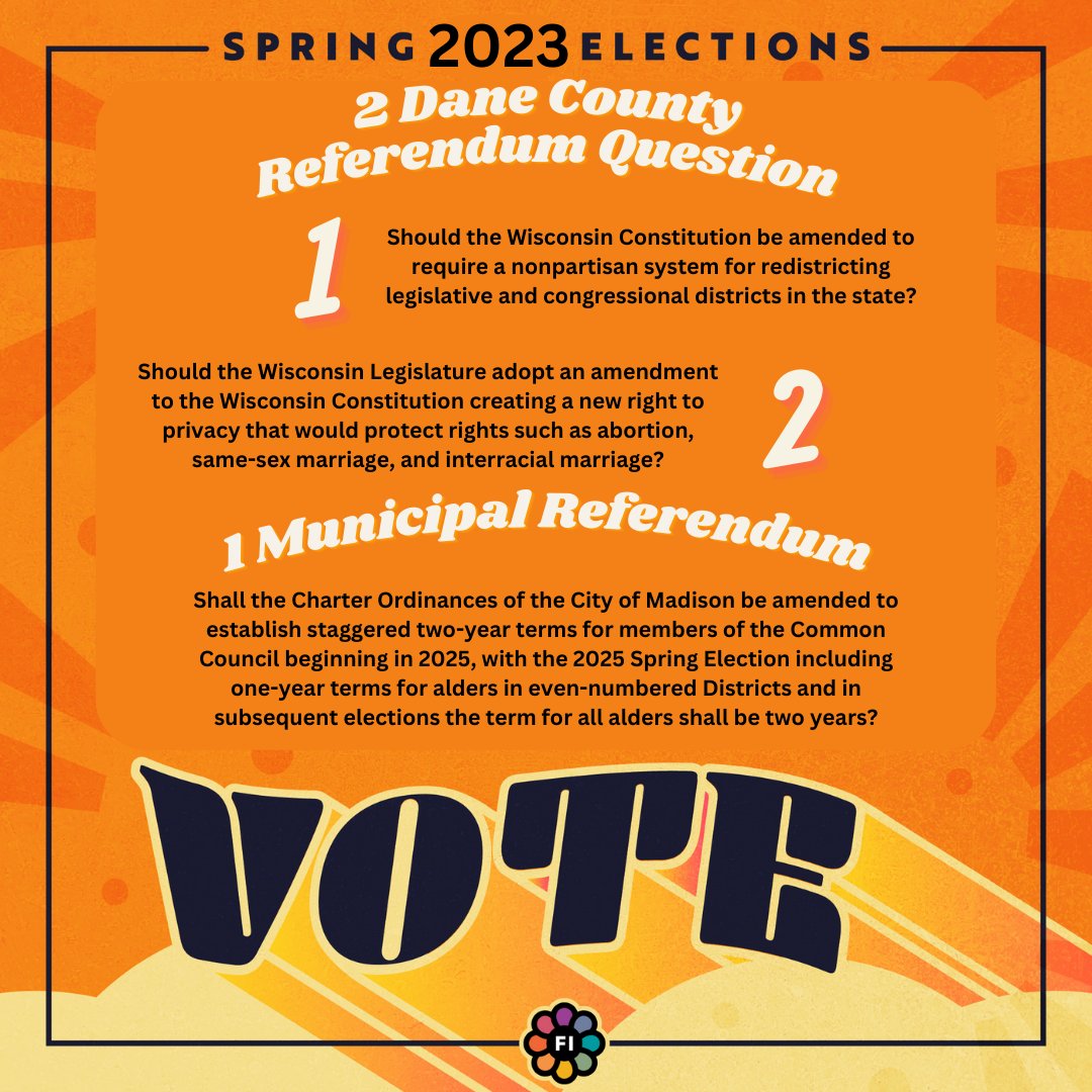 AboutFreedomInc's tweet photo. There are 6 referendum questions on your ballot this coming #WIElection! Take time to read the referendum questions, so that you have an idea of where you stand on each question! 🗳️Find out what's directly on the ballot by going to https://t.co/6OBLjmxXfS & enter your address! https://t.co/8Z0cA60tQZ