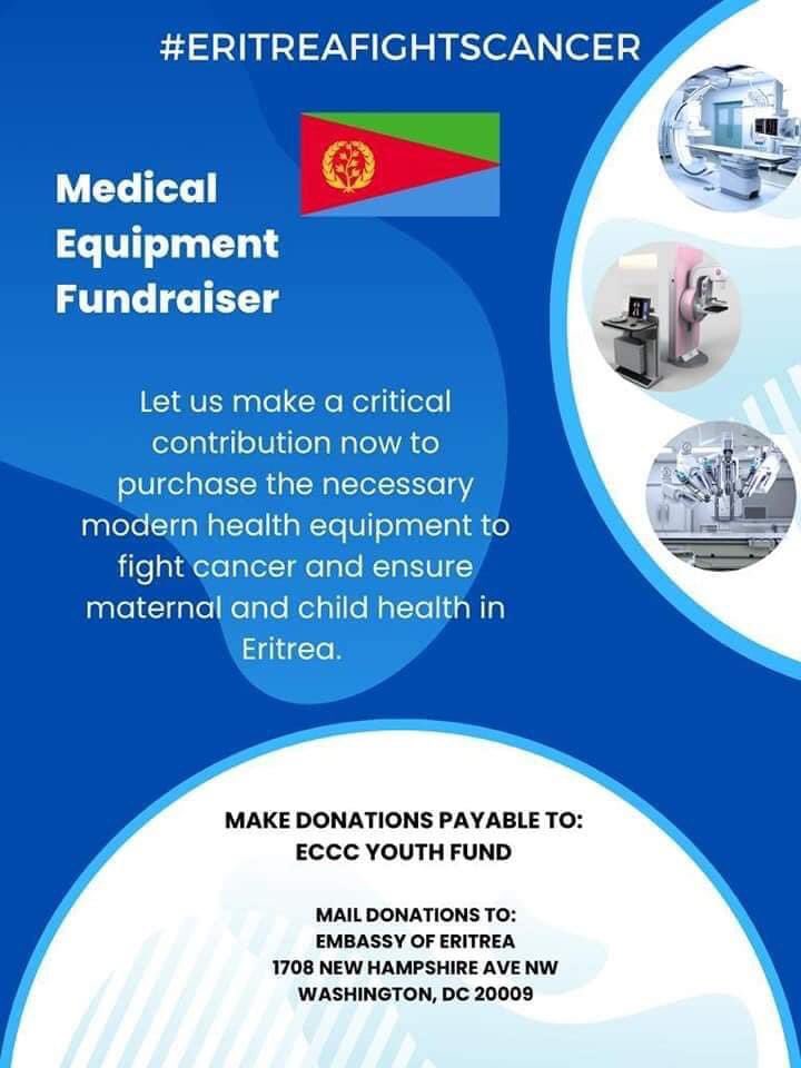 Eriboy_14's tweet photo. A campaign has been launched to buy modern medical devices for treating cancer &amp; send them to Eri to eliminate the deficiencies faced by Eri's hospitals. #FightForCancer #EritreaPrevails @hawelti @hadnetkeleta @Eritrea241991 @Eritrea1962 @merkeb90634556 @EriPrism @kidane_mebrat https://t.co/NTrQQVJq0d