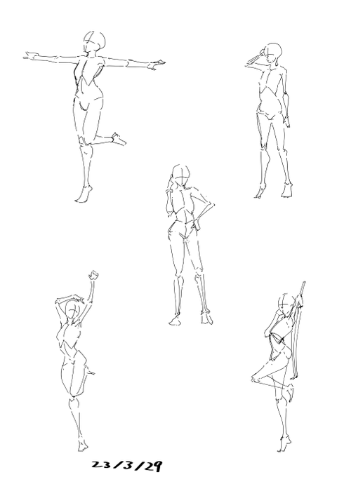 Day10 顔の向きとか重心とかもっとちゃんと見る 