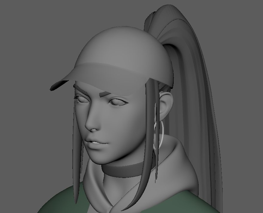 faycrest's tweet image. Retopo progress for Drift Princess on todays stream. Next we tackle that hair! :D 

#3dmodeling #characterart  #retopology #zbrush  #indiedev