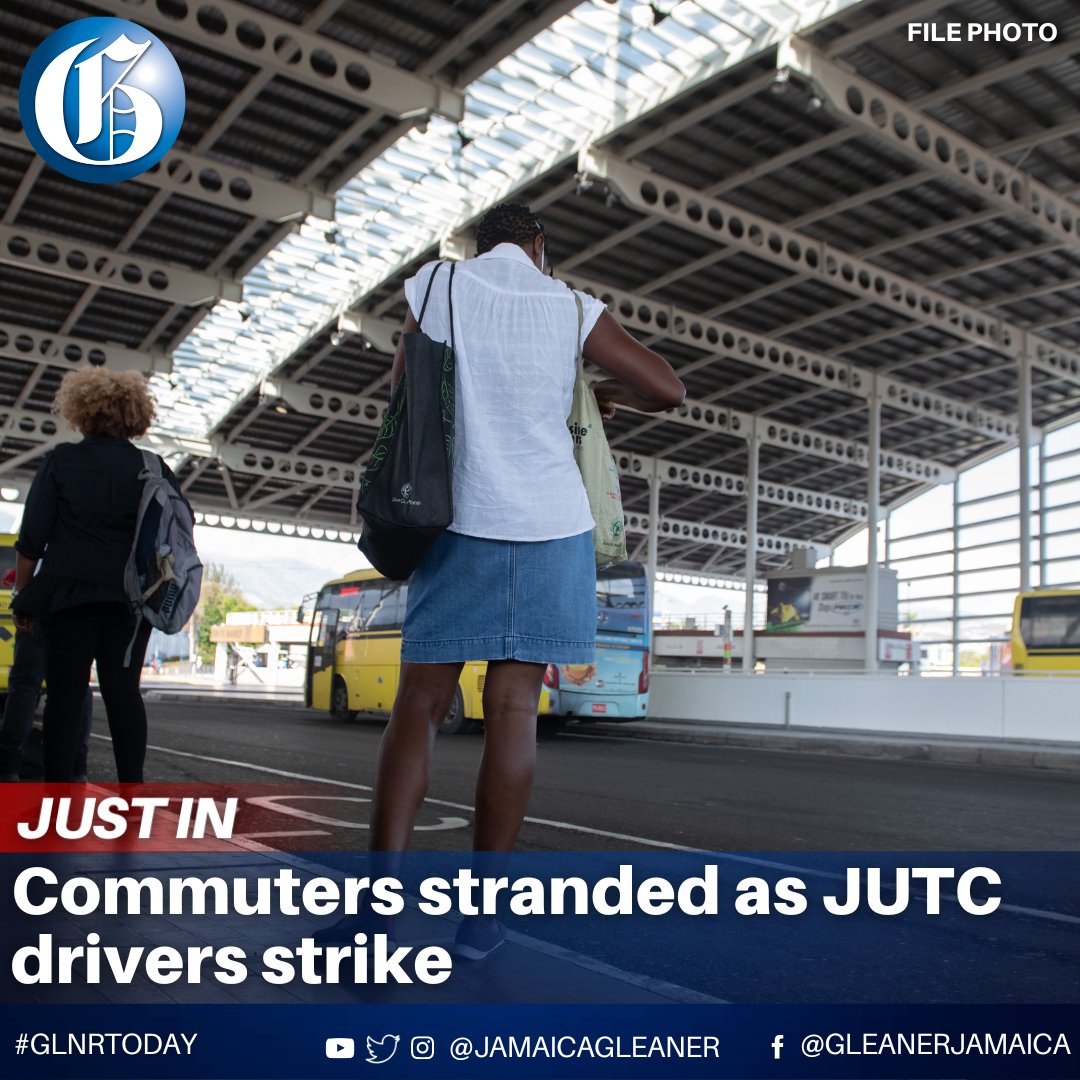 The Jamaica Urban Transit Company has advised there’s a disruption in its regular service as some drivers have taken industrial action. It says there are huge crowds at its major transportation hubs and commuters should make alternative travelling arrangements. #GLNRToday