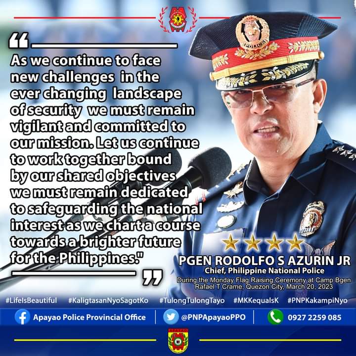 ApayaoP's tweet photo. #lifeisbeautiful 
#KaligtasanNiyoSagotKo 
#TulongTulongTayo 
#MKKequalsK 
#PNPKakampiNyo https://t.co/uGuQ8Iy5pc