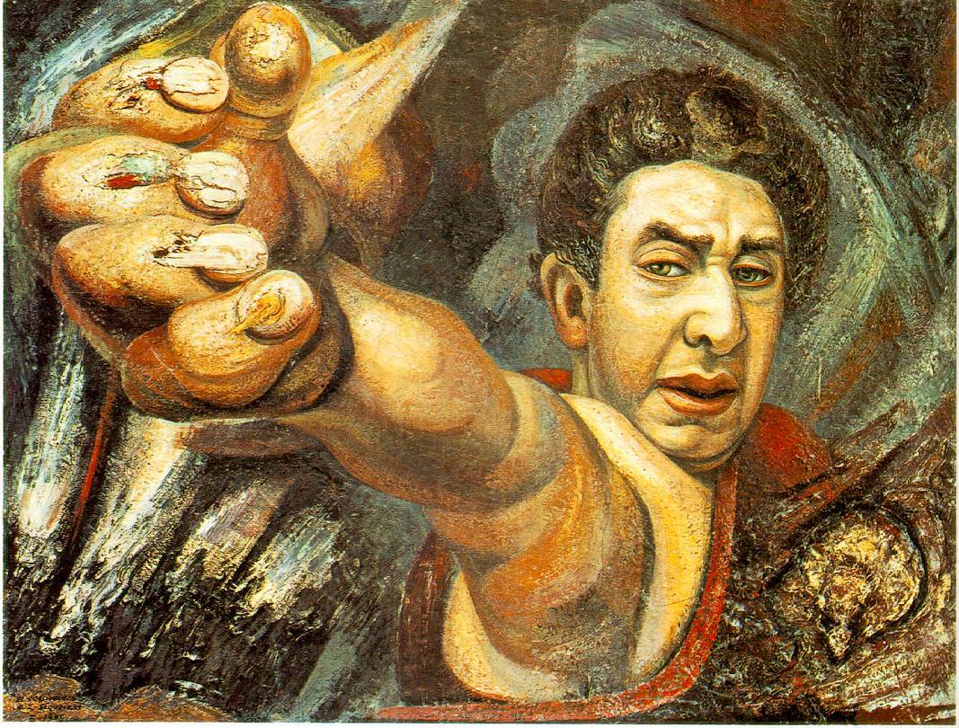 artistsiqueiros's tweet image. Self-Portrait, 1945 #muralism #siqueiros wikiart.org/en/david-alfar…