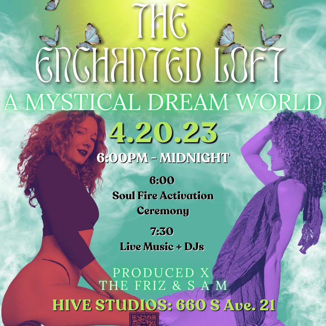 thesamsharman's tweet photo. We welcome you to #EnchantedLoft 🦋In the 4th edition of our monthly immersive event, we gather our sacred sexy community for #ceremony, #livemusic, #ecstaticdance, and multi-modal art to co-liberate these booties on the dance floor and beyond!
https://t.co/rnb3jnnuNd https://t.co/HXDZNRCYgf