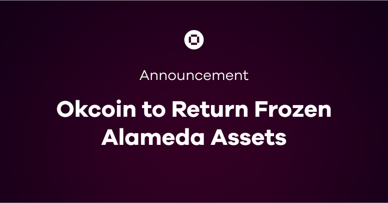 Okcoin's tweet photo. We’re pleased to share that we’re cooperating with the FTX &amp; Alameda bankruptcy estates to return $8.2 million.

We hope our cooperation plays a small role in making sure those who lost funds in the FTX collapse are made whole. 🥰

More here ⤵️
