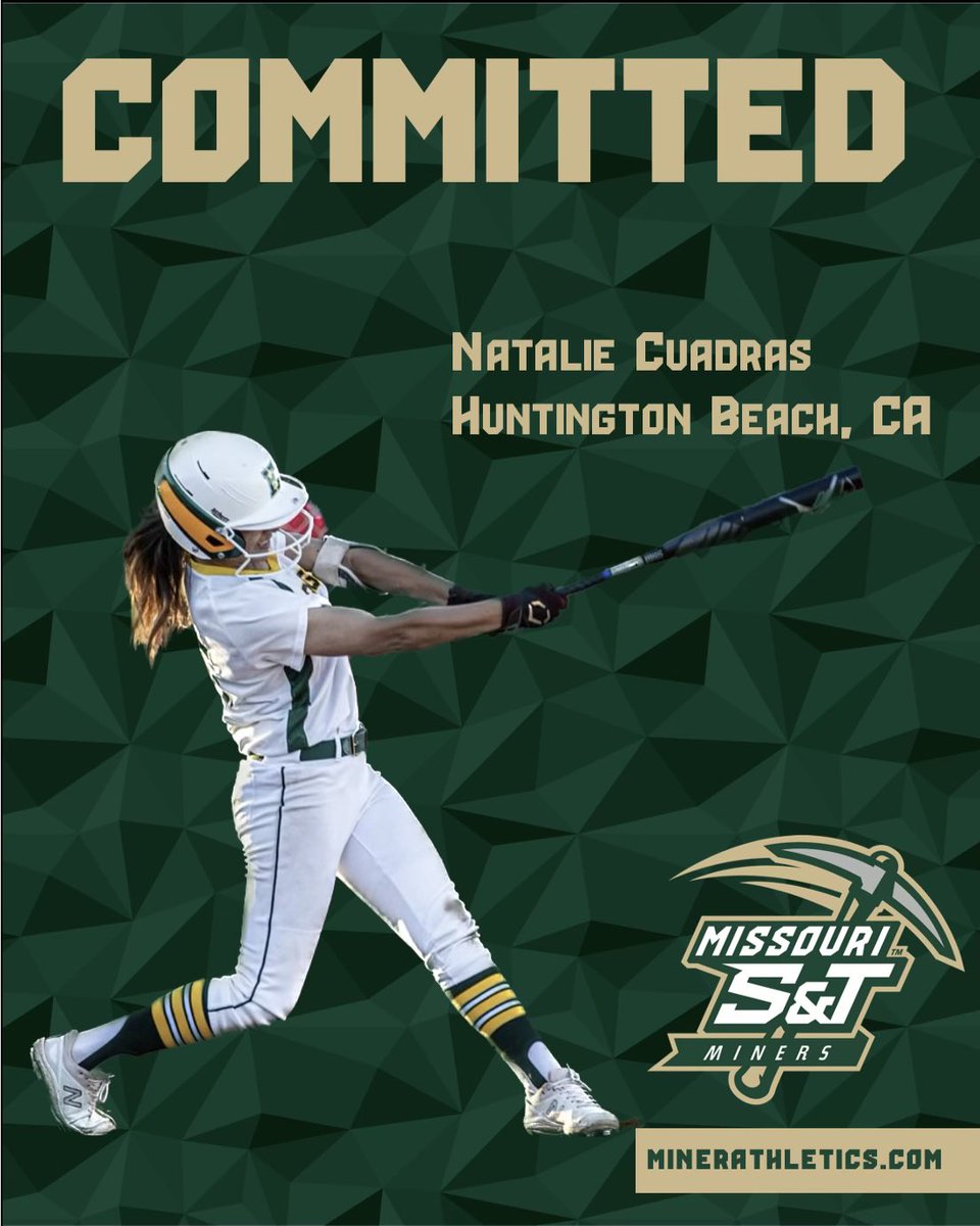 at_bat_nat's tweet photo. So excited to be committed to Missouri University of Science and Technology!! I can’t wait to spend my college years there and am so excited for my future💚@Miners_SB https://t.co/P2JbuetR7a
