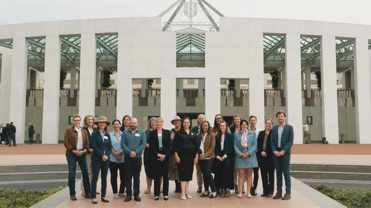 FFN Chair, Caitlin McConnel, joined a delegation of climate-smart farming scholars to celebrate the release of the @farmersforclimateaction Farming Forever report. You can read the full report here: buff.ly/3LXl6O9